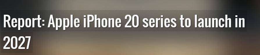 跳過iPhone 19<strong></p>
<p>廢舊物資回收
</strong>，機構稱蘋果將于2027年發(fā)布iPhone 20:廢舊物資回收

