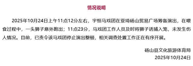 安徽一街頭驚現獅子<strong></p>
<p>廢舊物資回收
</strong>，有人拿鐵鍬抓捕？官方通報:廢舊物資回收
